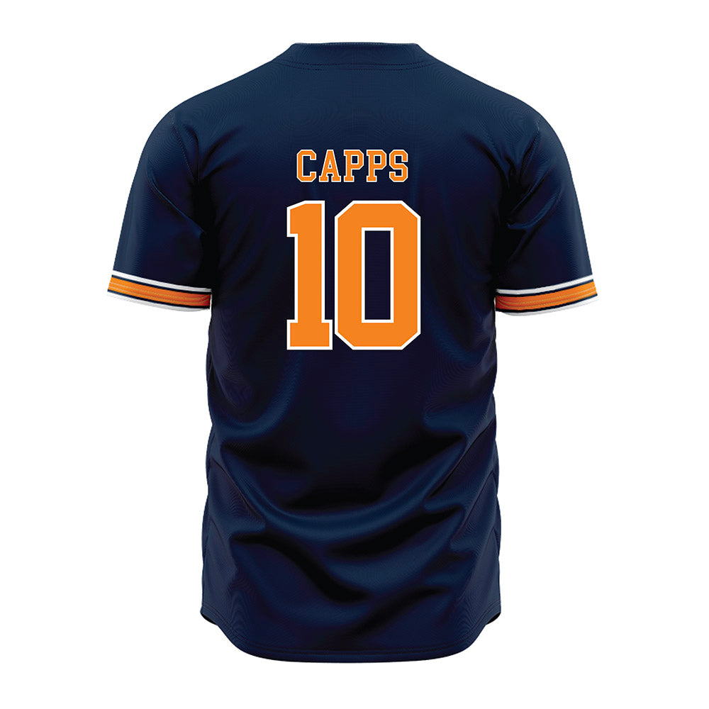 UT Martin - NCAA Baseball : Brody Capps - Blue Jersey-1