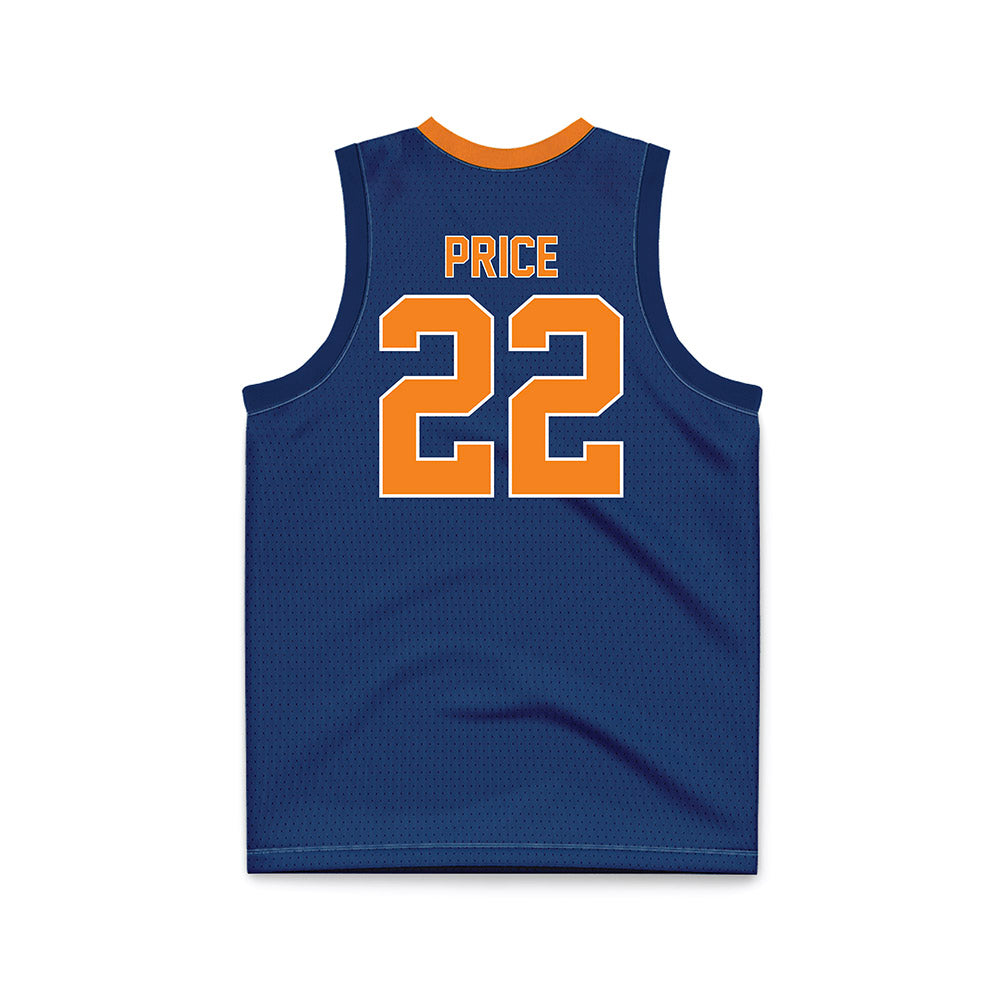UT Martin - NCAA Men's Basketball : Ty Price - Blue Basketball Jersey-1
