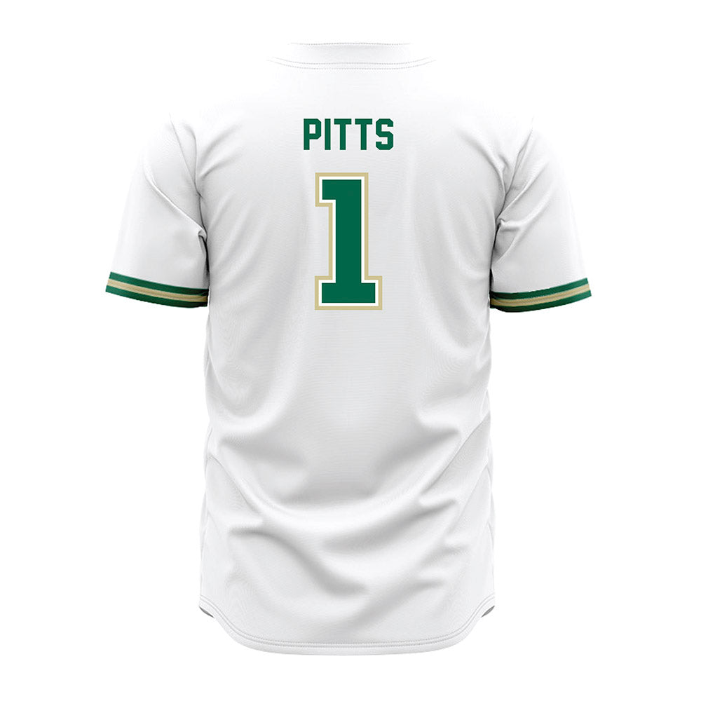 USF - NCAA Baseball : Eli Pitts - White Jersey-1