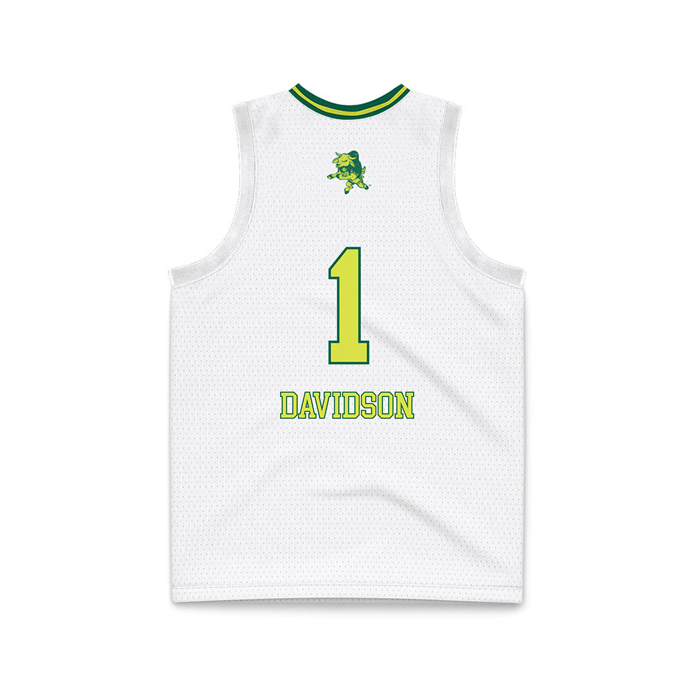 USF - NCAA Women's Basketball : Katie Davidson - White Basketball Jersey-1