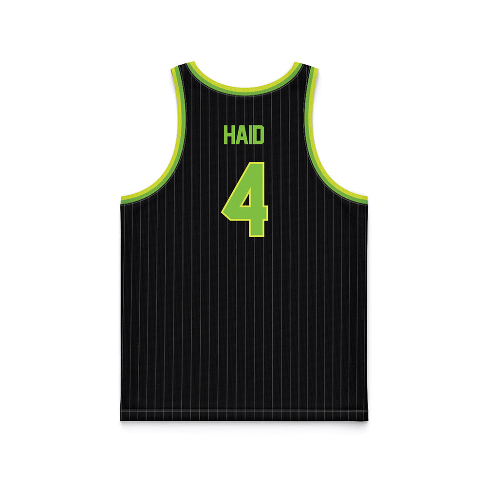 USF - NCAA Men's Basketball : Devin Haid - Green Basketball Jersey-1