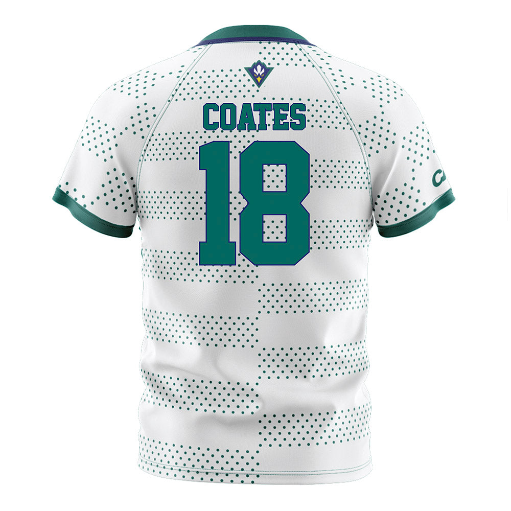 UNC Wilmington - NCAA Men's Soccer : Jacob Coates - White Soccer Jersey-1