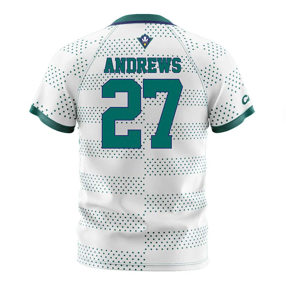 UNC Wilmington - NCAA Men's Soccer : Ellington Andrews - White Soccer Jersey