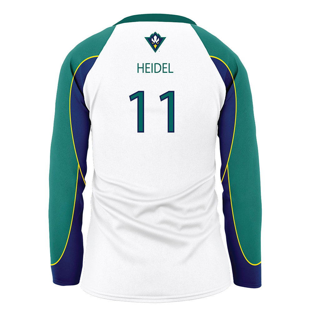 UNC Wilmington - NCAA Women's Volleyball : Liv Heidel - White Volleyball Jersey-1