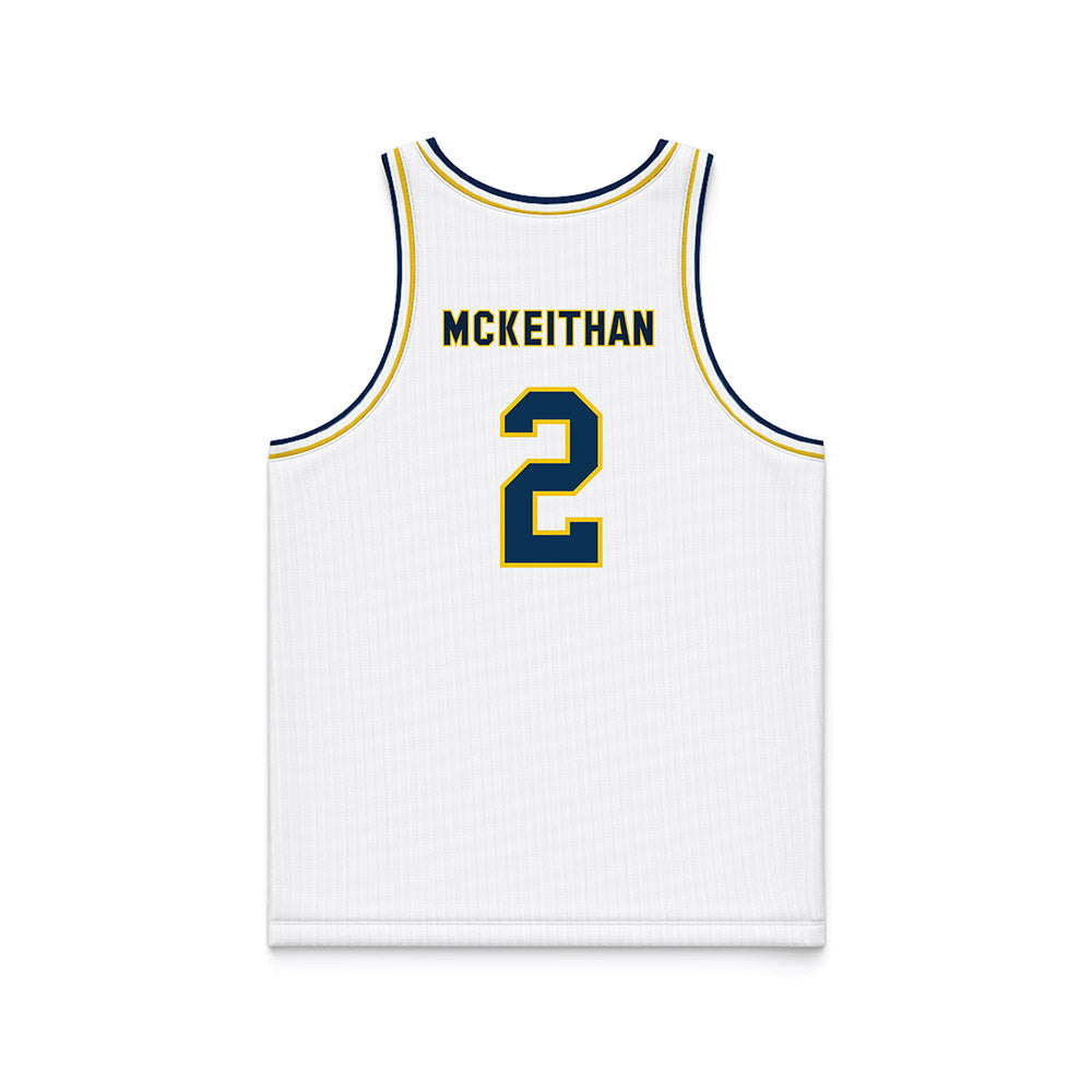 La Salle - NCAA Men's Basketball : Corey McKeithan - White Basketball Jersey-1