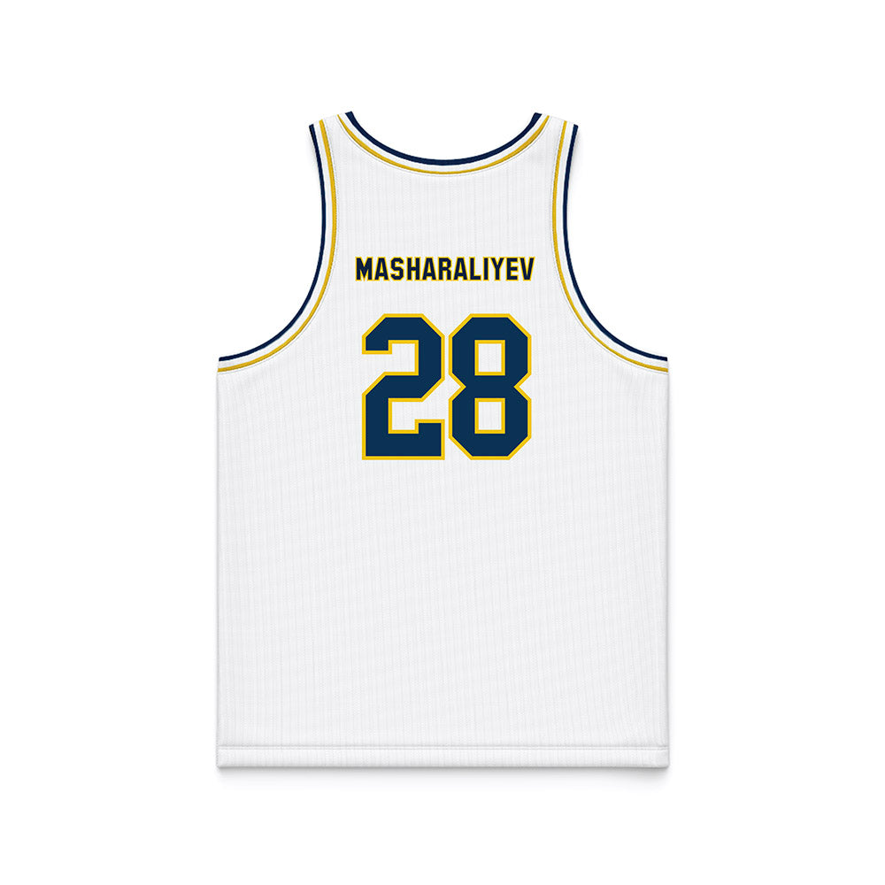 La Salle - NCAA Men's Basketball : Arlan Masharaliyev - White Basketball Jersey-1
