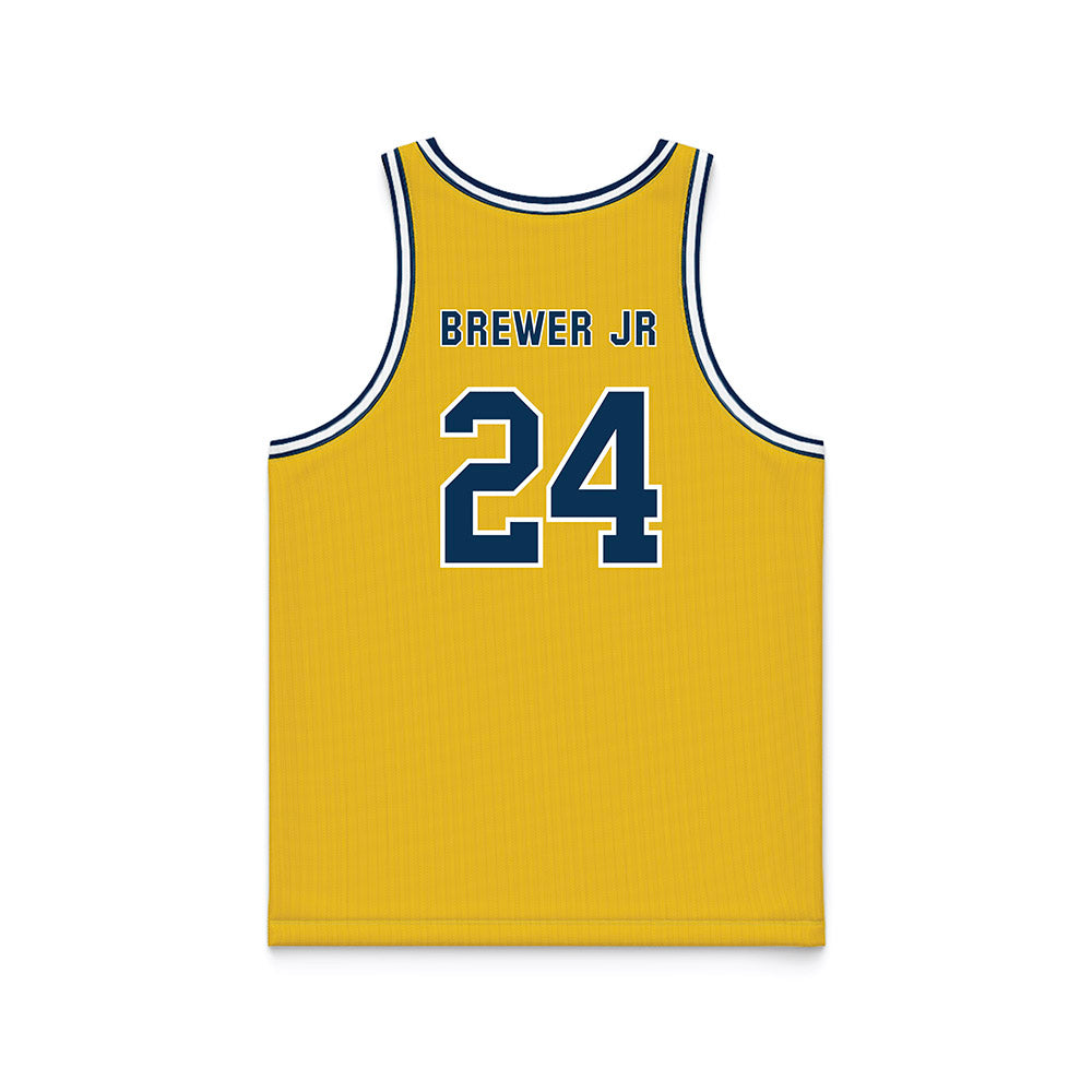 La Salle - NCAA Men's Basketball : Jerome Brewer Jr - Gold Basketball Jersey-1