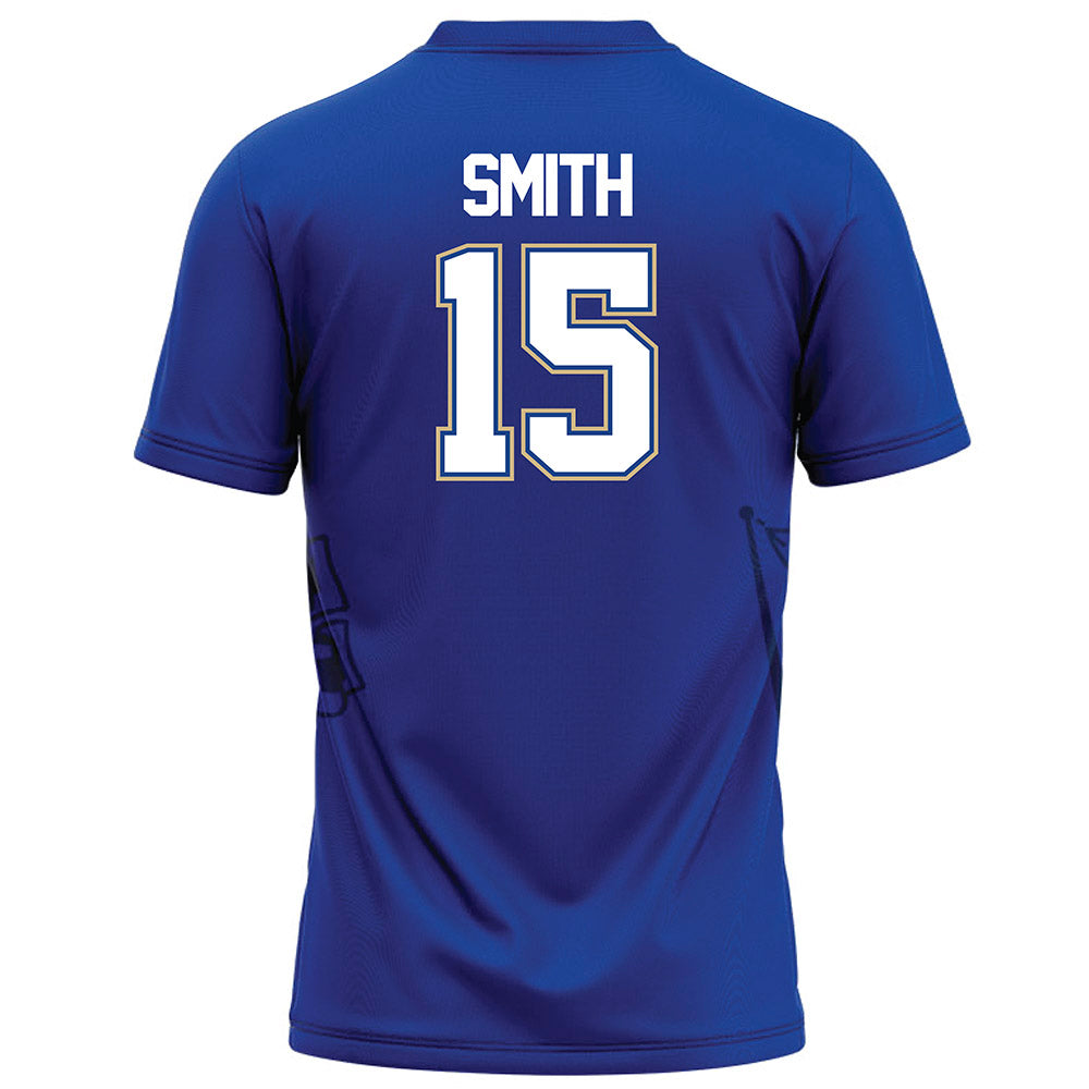 Tulsa - NCAA Football : Joshua Smith - Blue Football Jersey-1