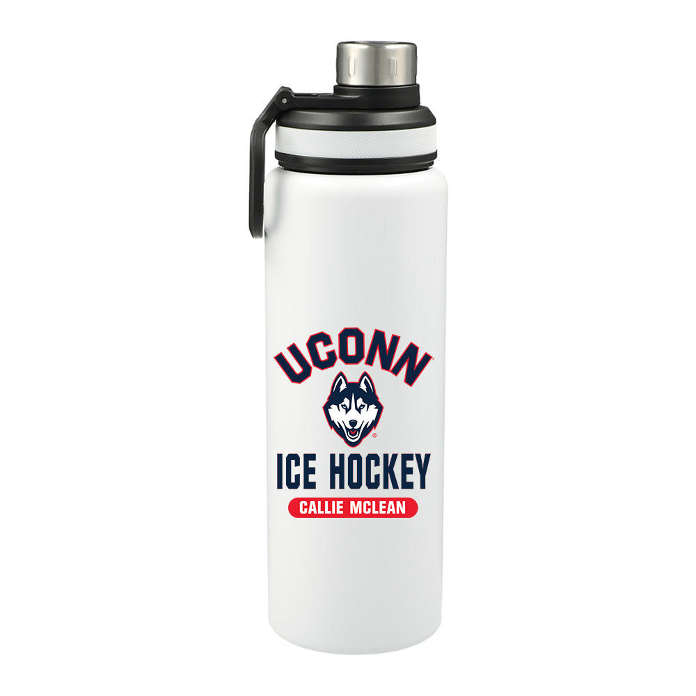 UConn - NCAA Women's Ice Hockey : Callie McLean - 32oz Stainless Steel Bottle-0