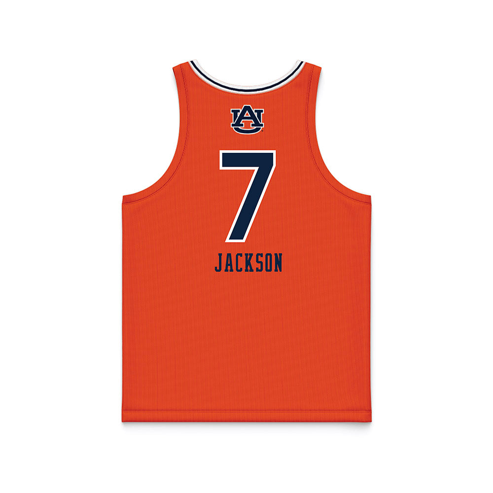 Auburn - NCAA Women's Basketball : A'riel Jackson - Orange Basketball Jersey-1