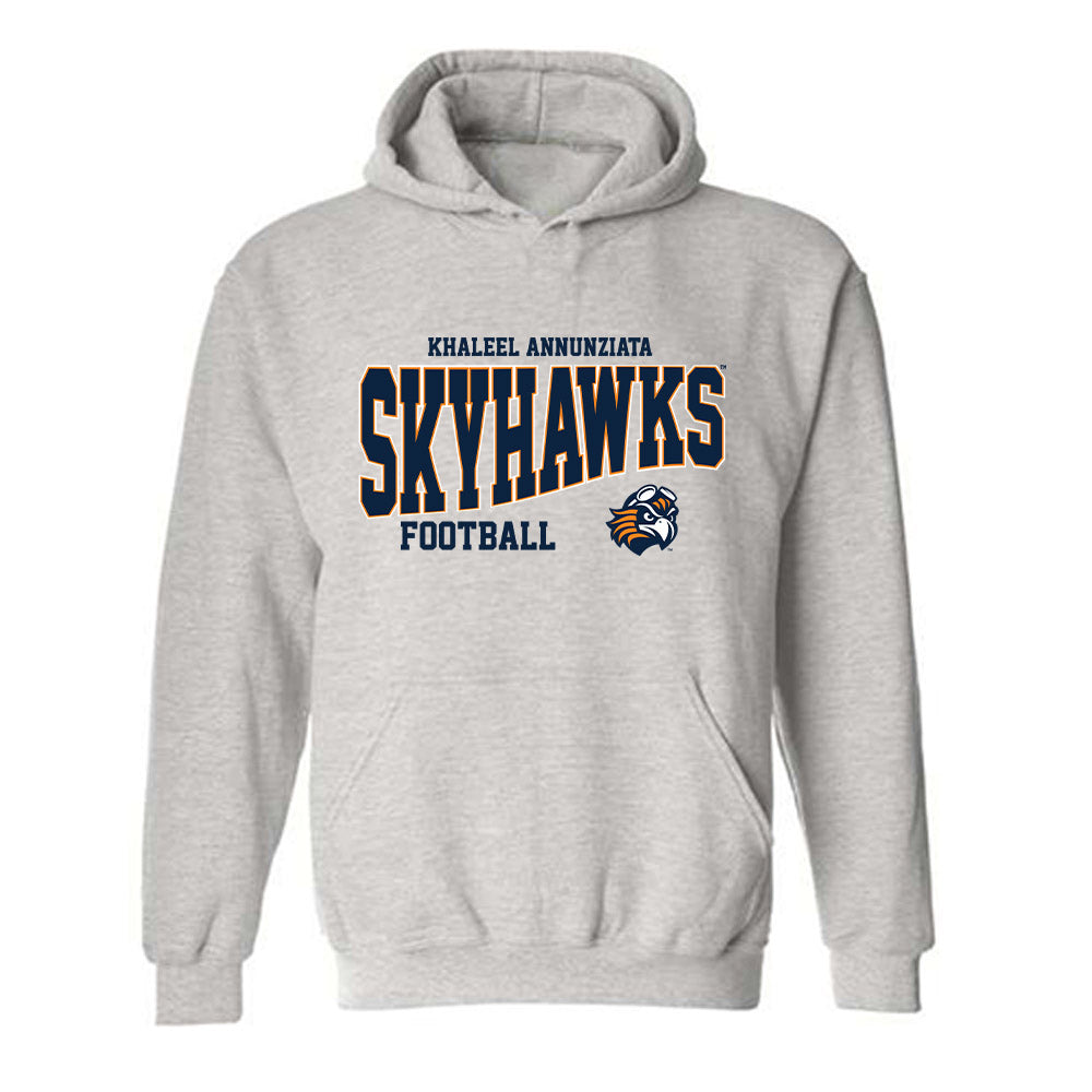 UT Martin - NCAA Football : Khaleel Annunziata - Classic Fashion Shersey Hooded Sweatshirt-0