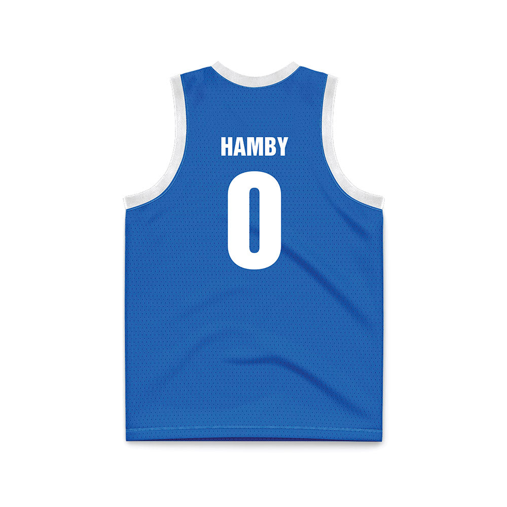 MTSU - NCAA Women's Basketball : Gracie Hamby - Blue Basketball Jersey-1