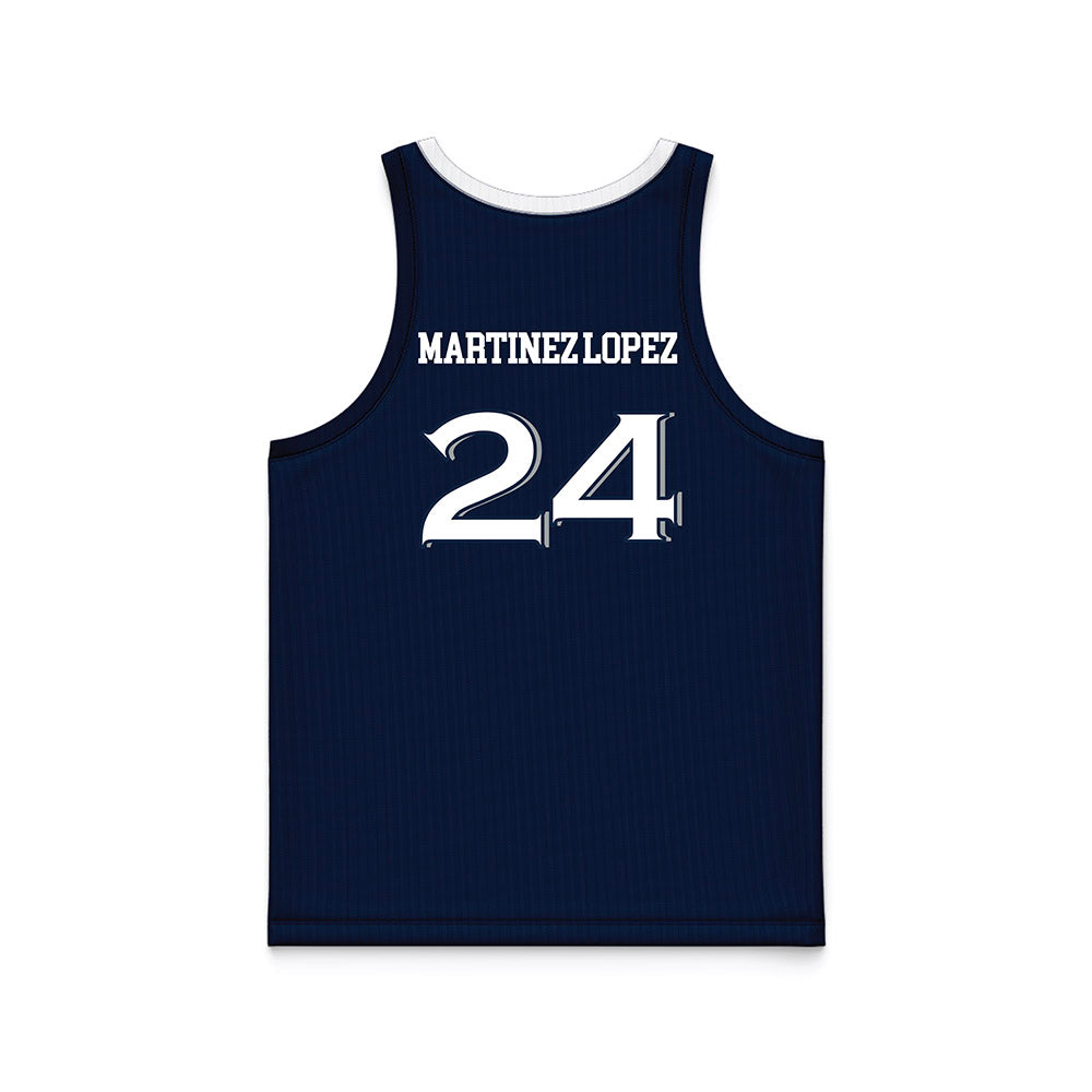 Xavier - NCAA Women's Basketball : Lucia Martinez Lopez - Navy Basketball Jersey-1