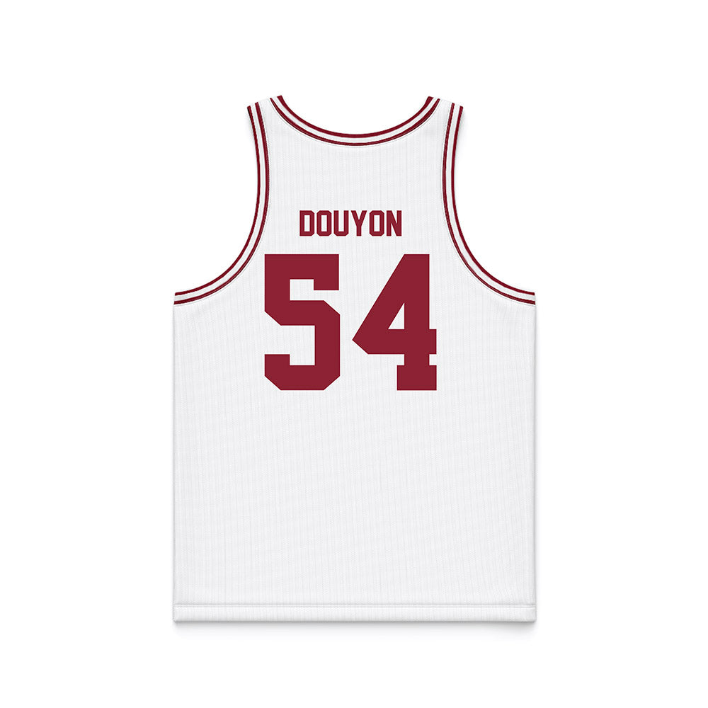 SCU - NCAA Men's Basketball : Malachi Douyon - White Basketball Jersey-1