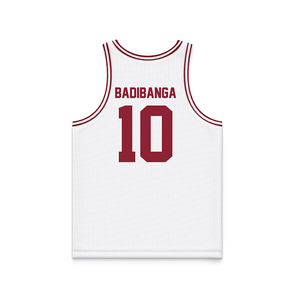SCU - NCAA Men's Basketball : Noah Badibanga - White Basketball Jersey-1