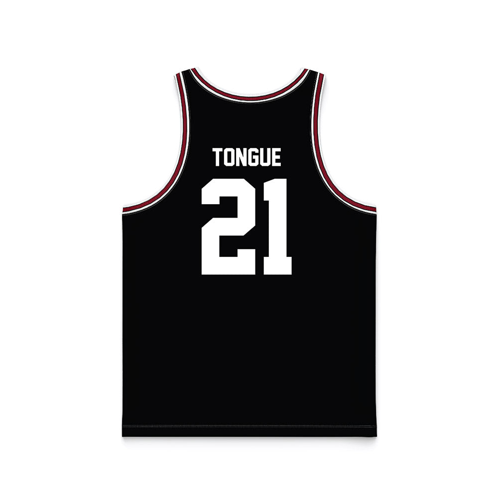 SCU - NCAA Men's Basketball : Camaron Tongue - Black Basketball Jersey