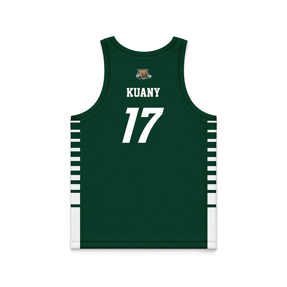 Ohio - NCAA Men's Basketball : Kiir Kuany - Green Basketball Jersey-1