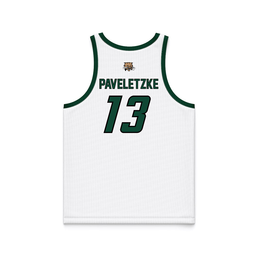 Ohio - NCAA Men's Basketball : Jackson Paveletzke - White Basketball Jersey-1