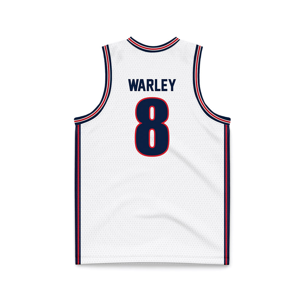Gonzaga - NCAA Men's Basketball : Jalen Warley - White Basketball Jersey-1