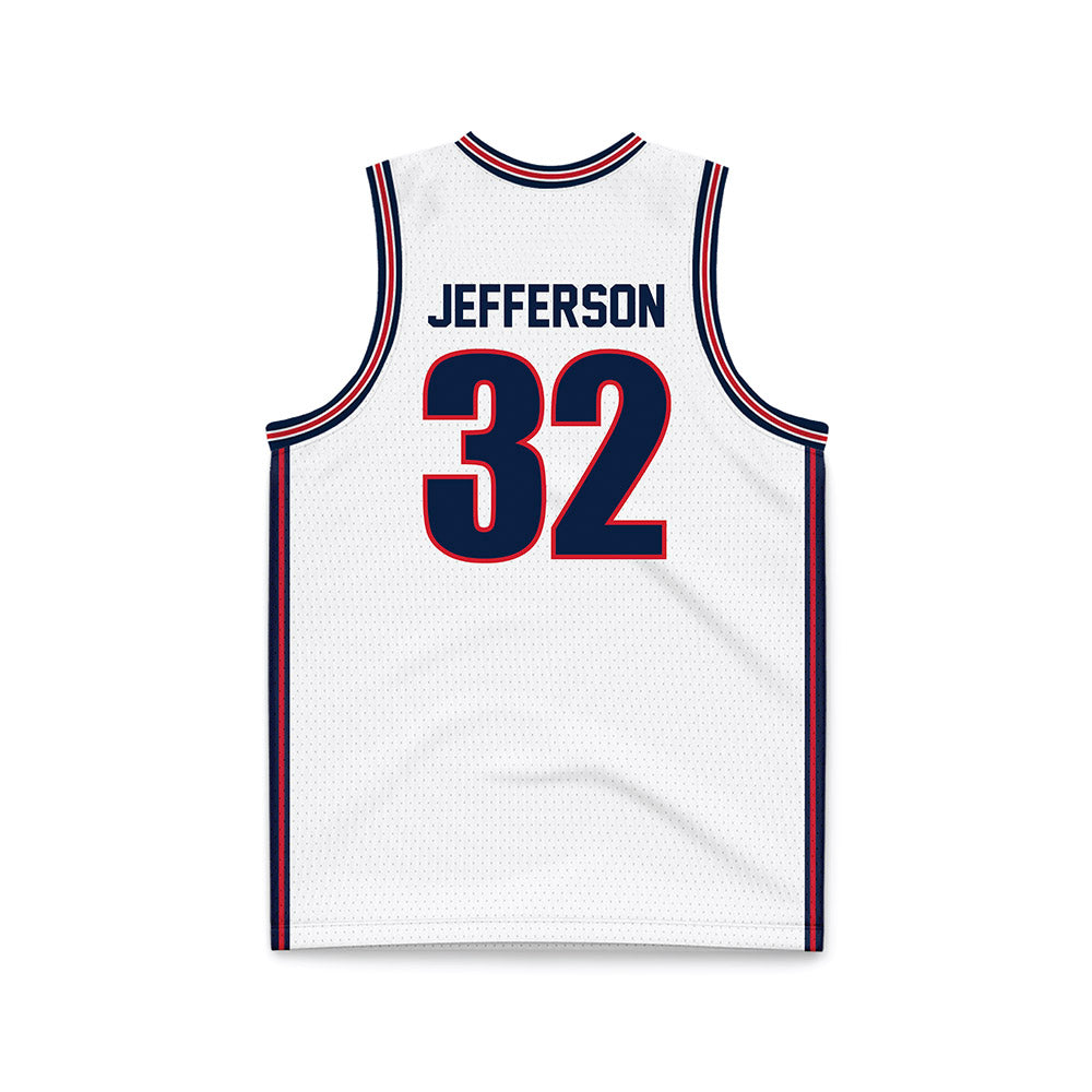 Gonzaga - NCAA Men's Basketball : Parker Jefferson - White Basketball Jersey-1