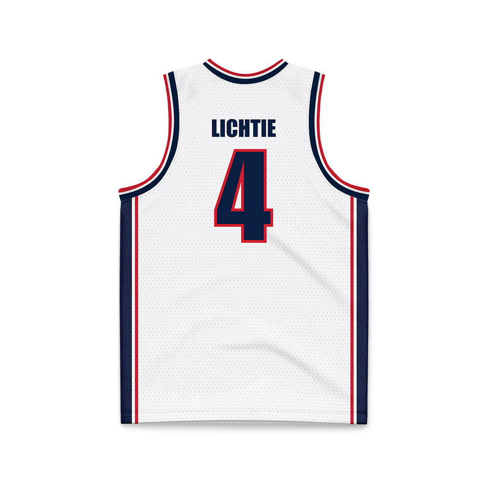 Gonzaga - NCAA Women's Basketball : Sierra Lichtie - White Basketball Jersey-1