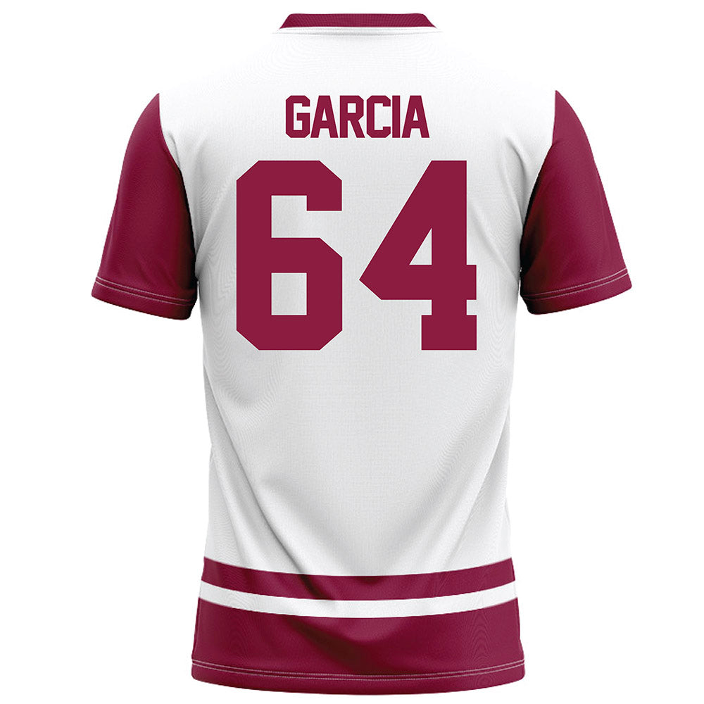 NMSU - NCAA Football : Sam Garcia - White Football Jersey-1