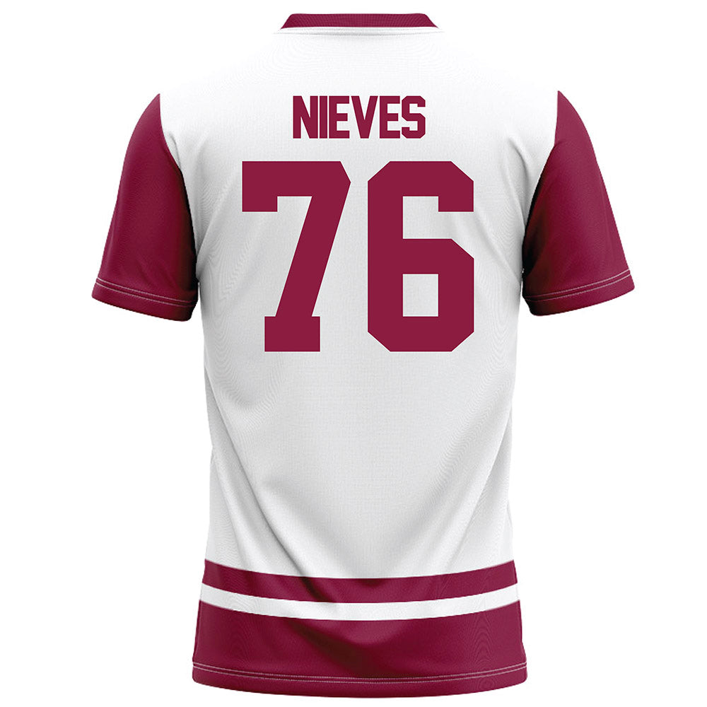 NMSU - NCAA Football : Armando Nieves - White Football Jersey-1