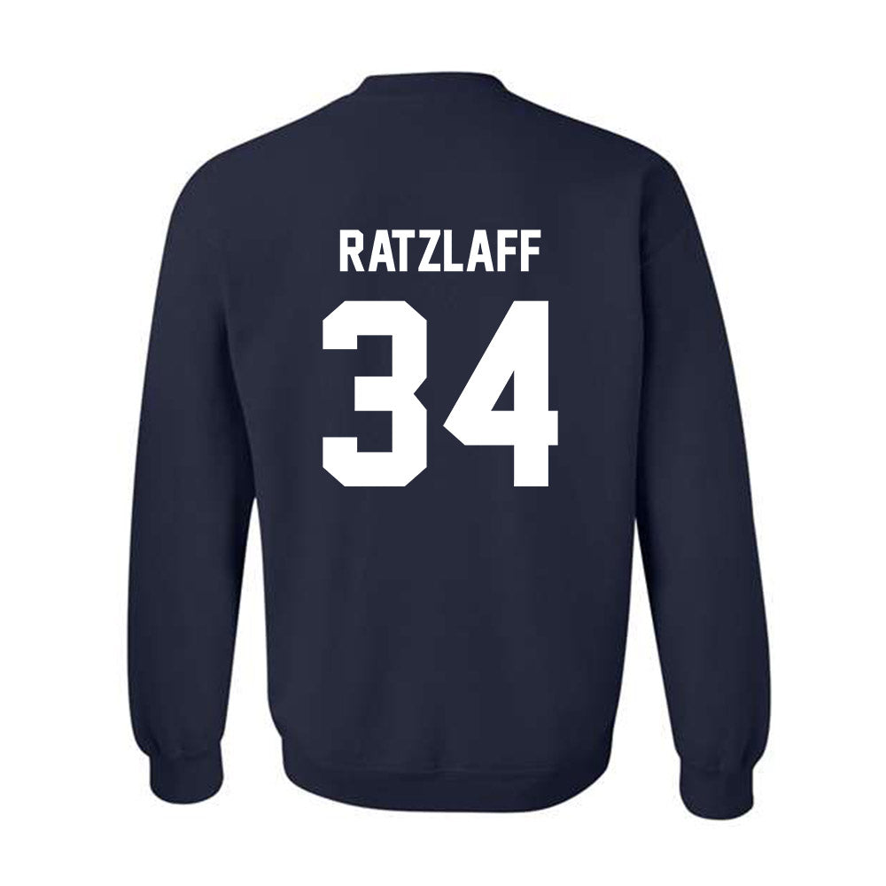 AU - NCAA Football : Nate Ratzlaff - Classic Fashion Shersey Crewneck Sweatshirt-1