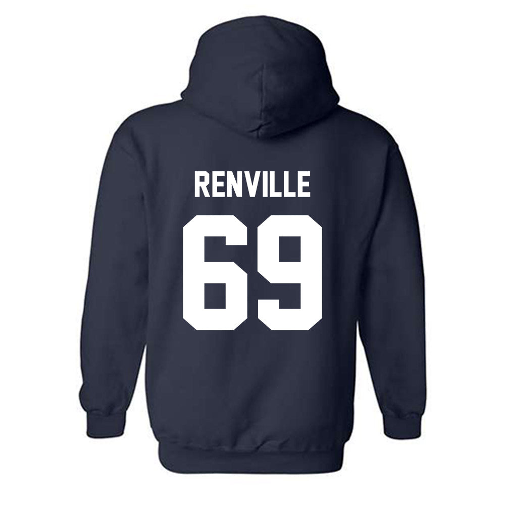 AU - NCAA Football : Elliott Renville - Classic Fashion Shersey Hooded Sweatshirt-1