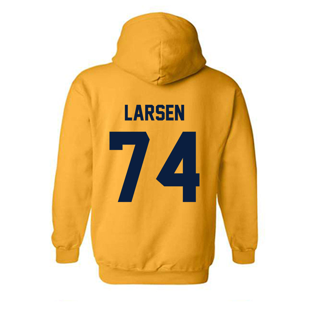 AU - NCAA Football : Josh Larsen - Classic Fashion Shersey Hooded Sweatshirt-1