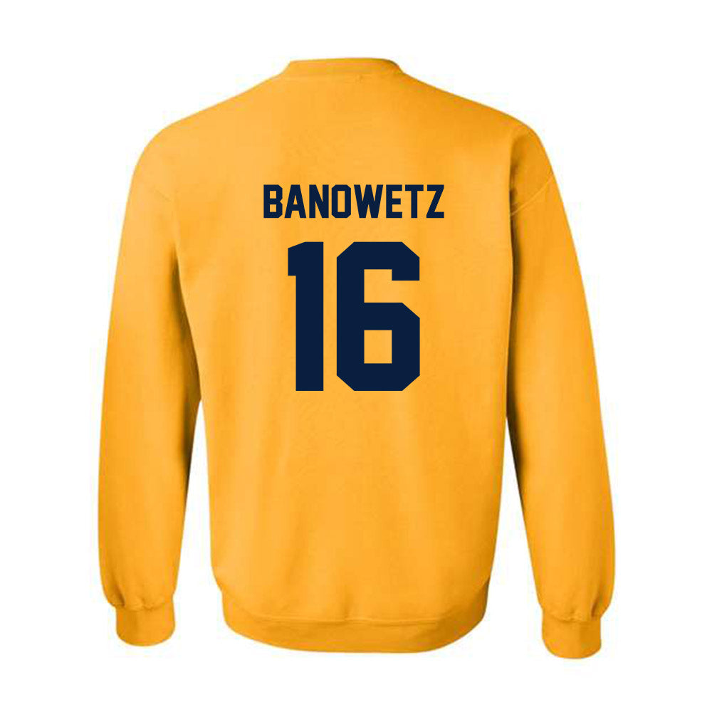 AU - NCAA Baseball : Nick Banowetz - Classic Fashion Shersey Crewneck Sweatshirt