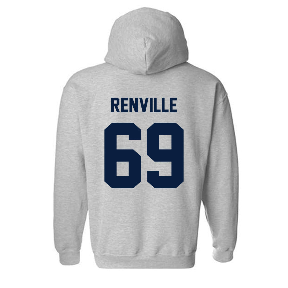 AU - NCAA Football : Elliott Renville - Classic Fashion Shersey Hooded Sweatshirt-1