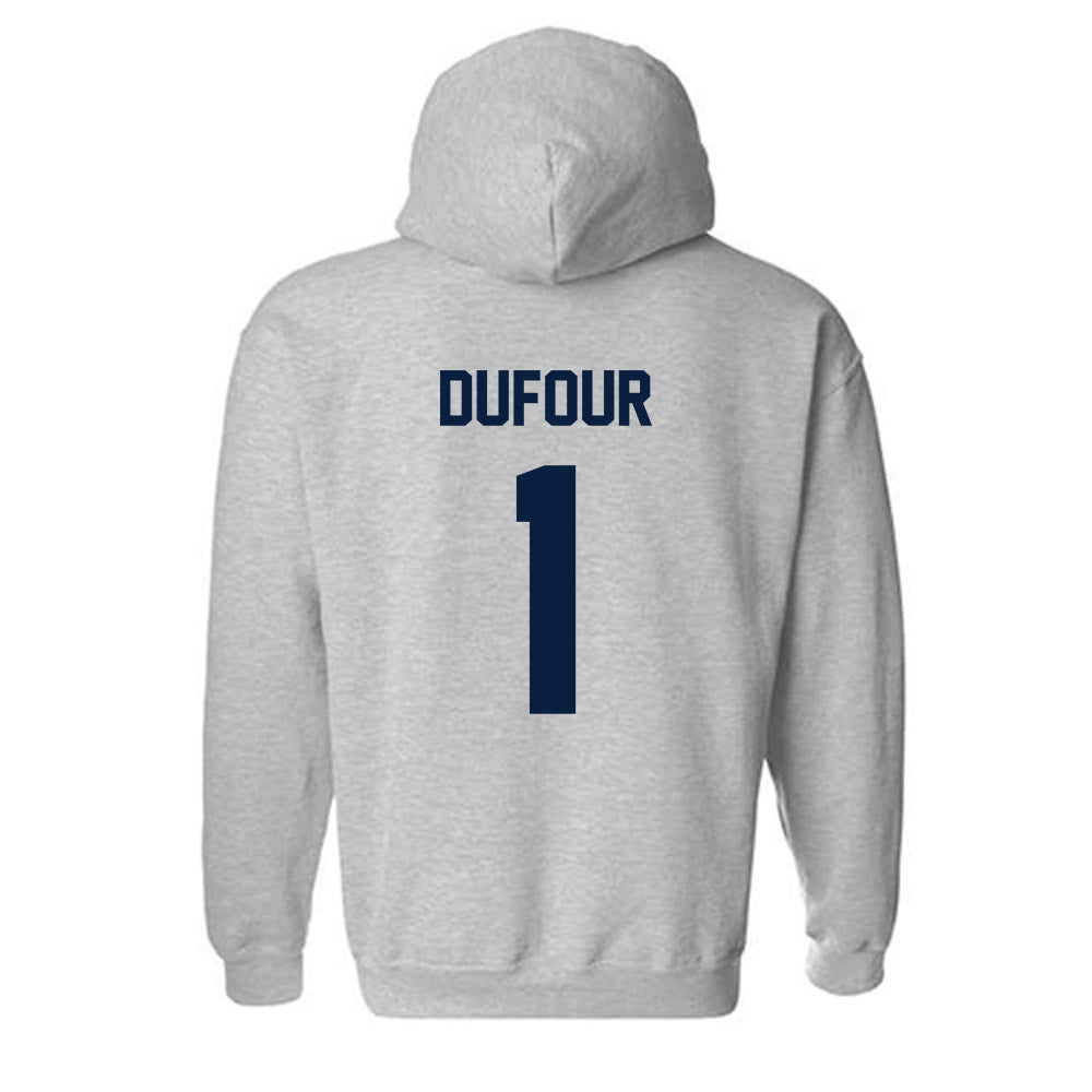 AU - NCAA Women's Tennis : Nicole Dufour - Classic Fashion Shersey Hooded Sweatshirt-1