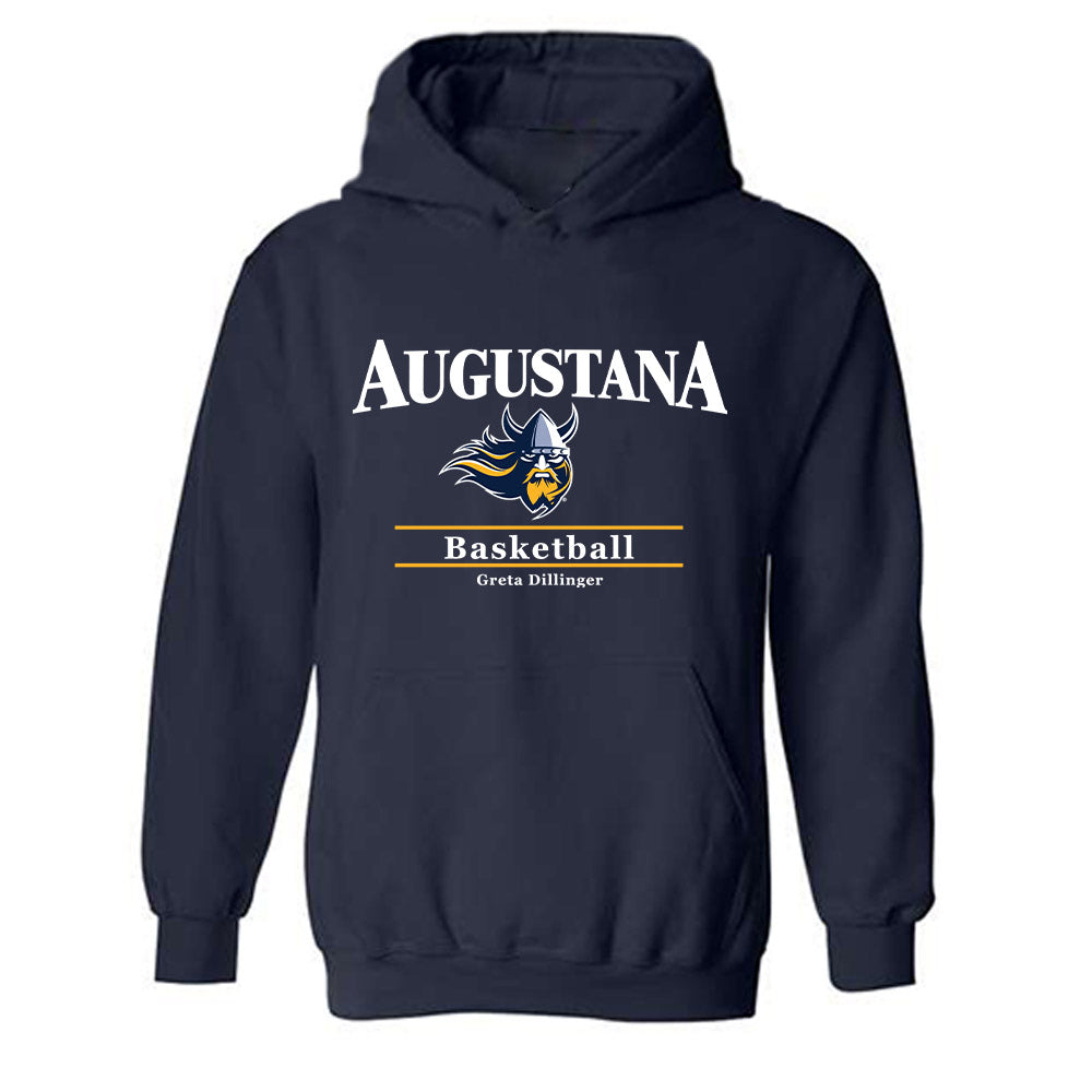 AU - NCAA Women's Basketball : Greta Dillinger - Classic Fashion Shersey Hooded Sweatshirt-0