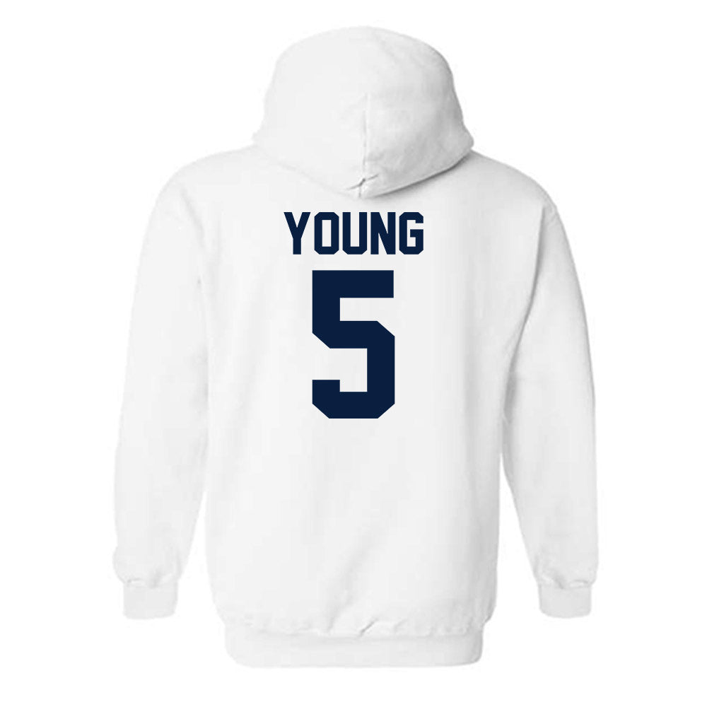 AU - NCAA Men's Ice Hockey : Easton Young - Classic Fashion Shersey Hooded Sweatshirt-1