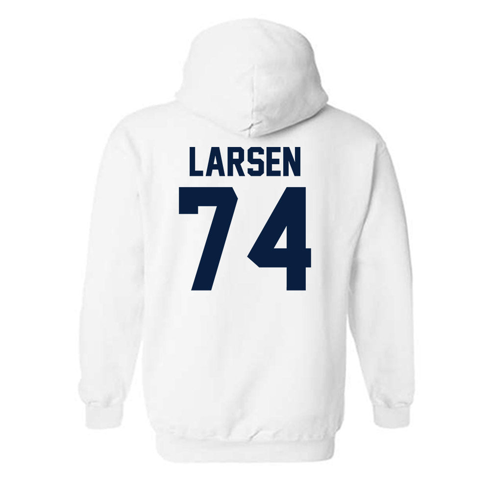 AU - NCAA Football : Josh Larsen - Classic Fashion Shersey Hooded Sweatshirt-1