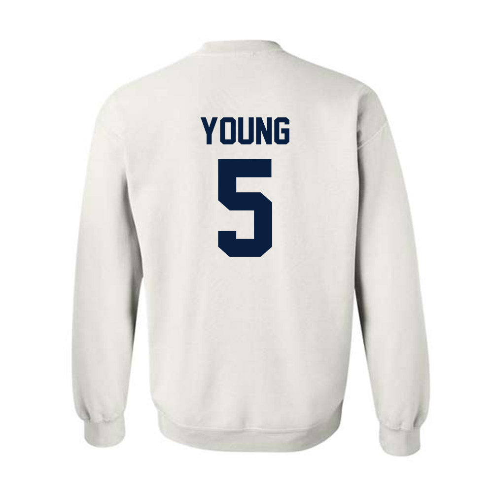 AU - NCAA Men's Ice Hockey : Easton Young - Classic Shersey Crewneck Sweatshirt-1