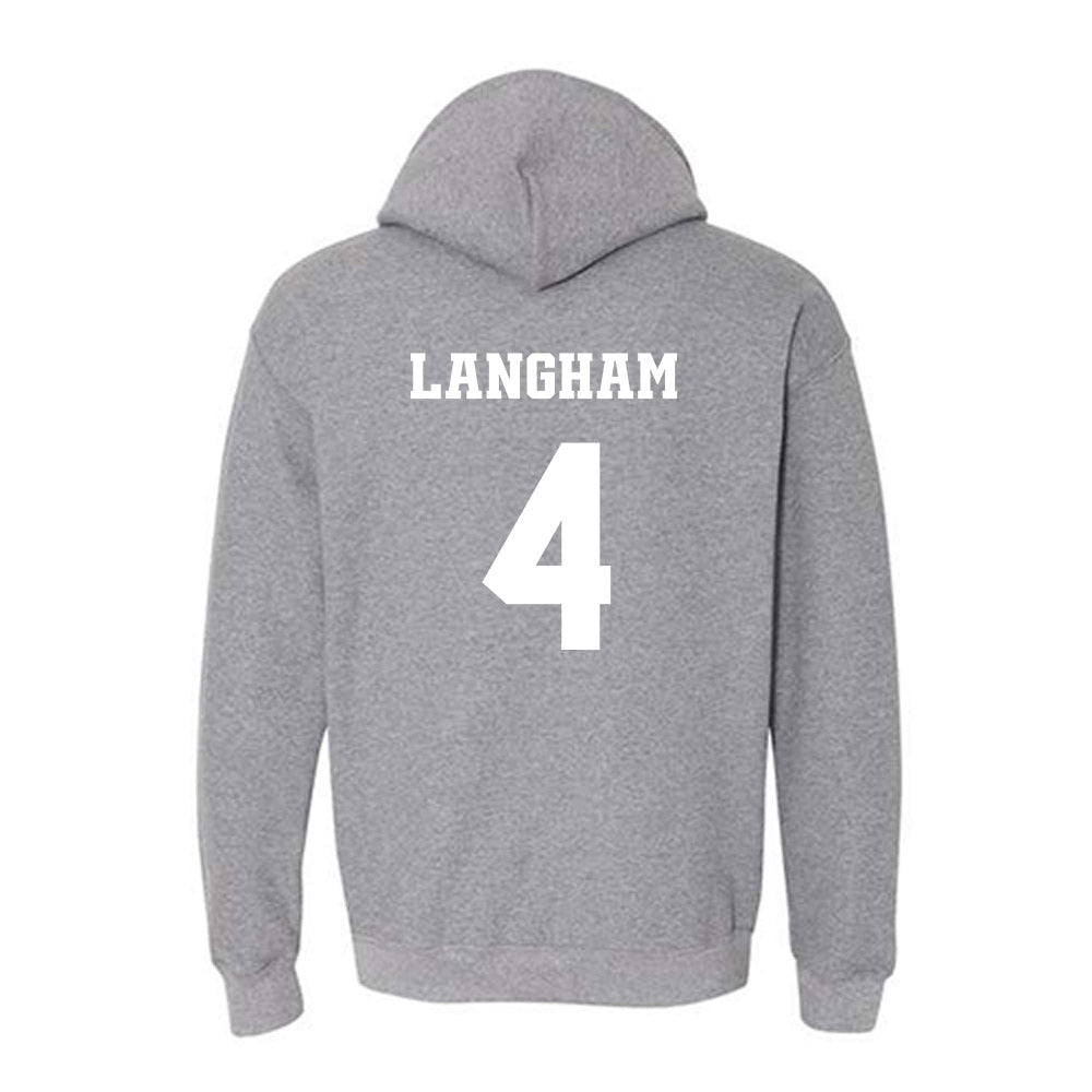 BU - NCAA Women's Basketball : Kennedy Langham - Classic Fashion Shersey Hooded Sweatshirt-1