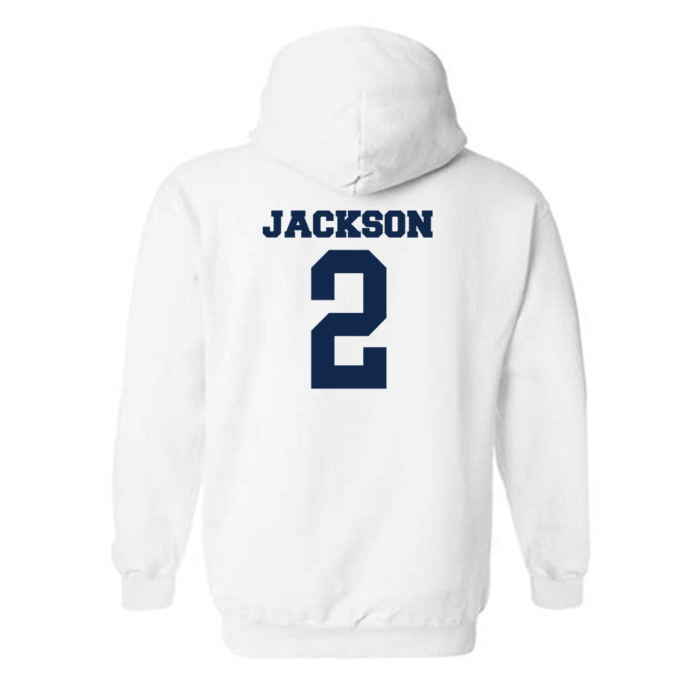 Butler - NCAA Men's Basketball : Jalen Jackson - Classic Fashion Shersey Hooded Sweatshirt-1