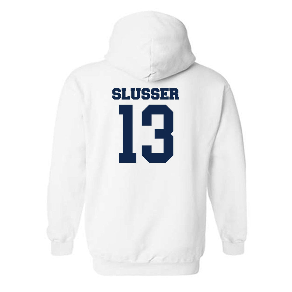 BU - NCAA Women's Volleyball : Carly Slusser - Classic Fashion Shersey Hooded Sweatshirt-1