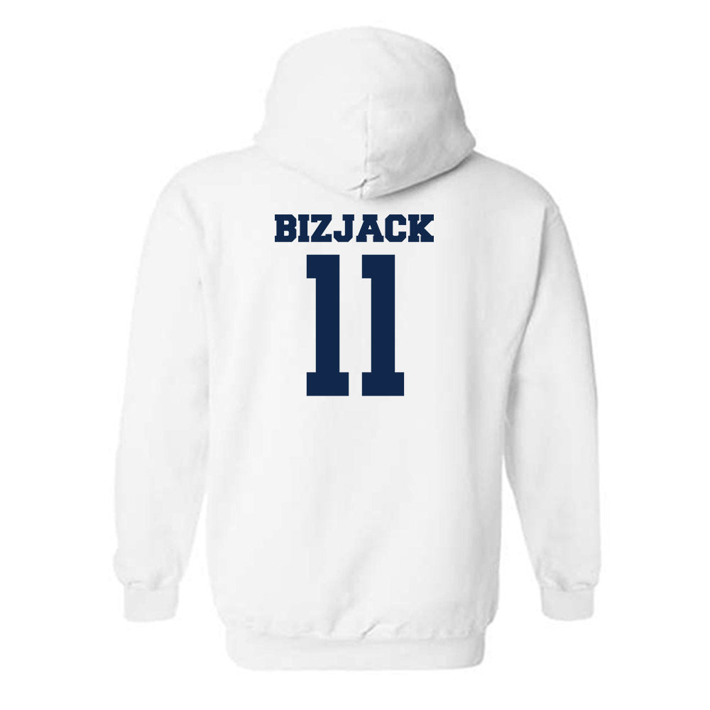 Butler - NCAA Men's Basketball : Finley Bizjack - Classic Fashion Shersey Hooded Sweatshirt-1