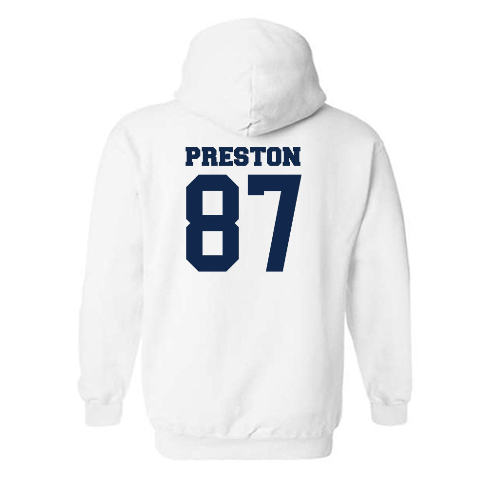 BU - NCAA Football : Brady Preston - Classic Fashion Shersey Hooded Sweatshirt