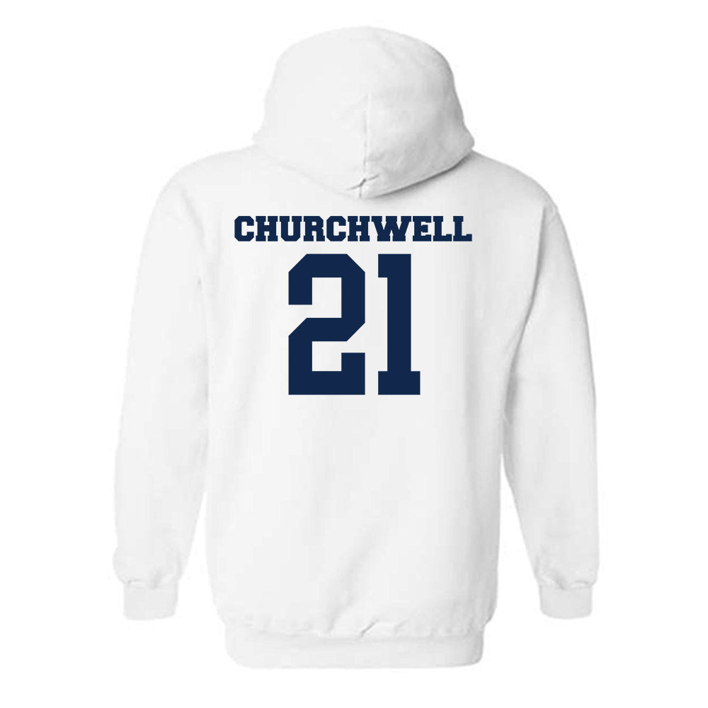 Butler - NCAA Women's Lacrosse : Grace Churchwell - Classic Fashion Shersey Hooded Sweatshirt-1