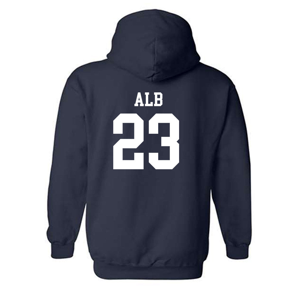 BU - NCAA Men's Soccer : Kyle Alb - Classic Shersey Hooded Sweatshirt-1