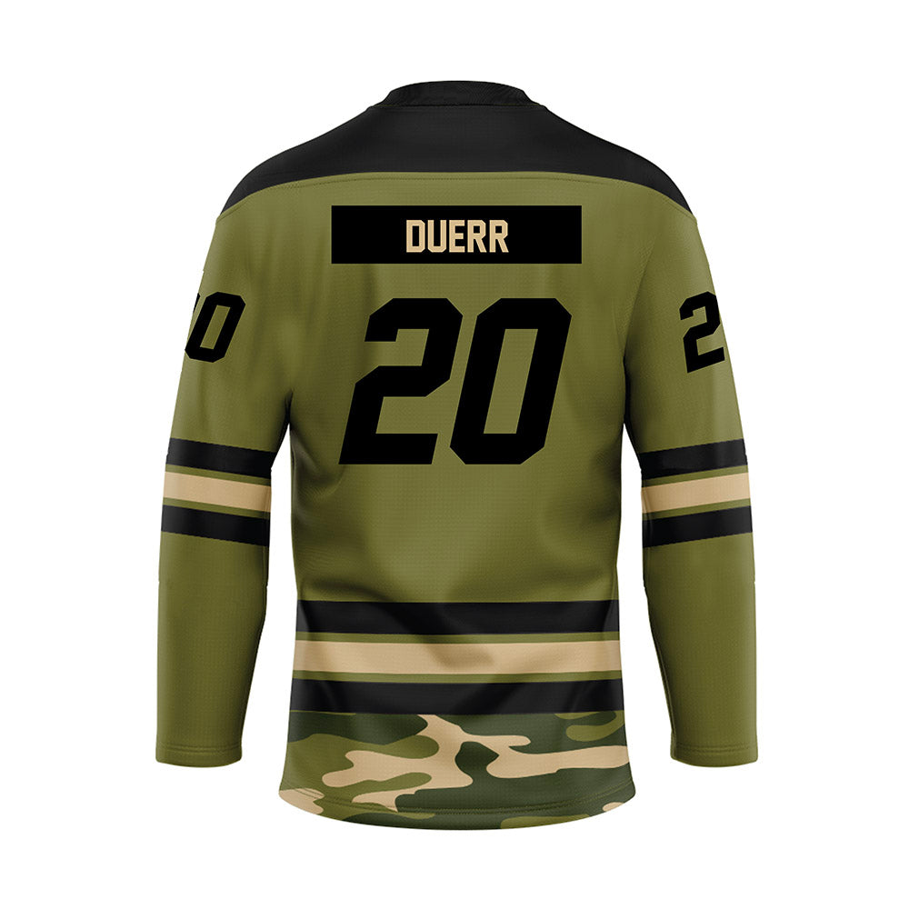 UMass - NCAA Men's Ice Hockey : James Duerr - Camo Hockey Jersey