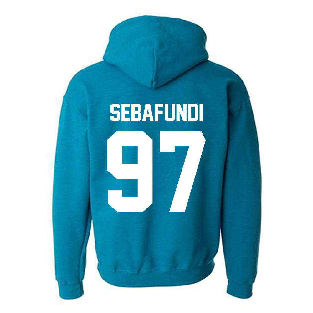 Coastal Carolina - NCAA Football : Emile Sebafundi - Classic Fashion Shersey Hooded Sweatshirt-1