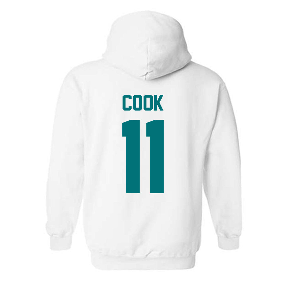 Coastal Carolina - NCAA Men's Soccer : Christian Cook - Classic Fashion Shersey Hooded Sweatshirt-1