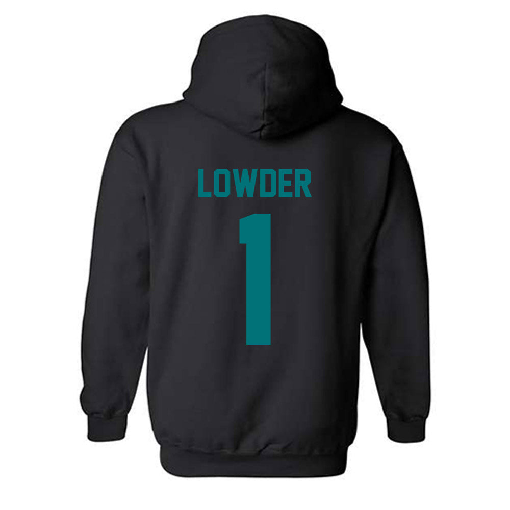 Coastal Carolina - NCAA Women's Basketball : Baylee Lowder - Classic Fashion Shersey Hooded Sweatshirt-1