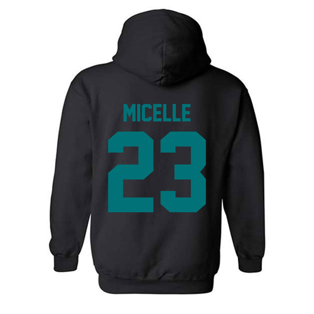 Coastal Carolina - NCAA Women's Volleyball : Becca Micelle - Classic Fashion Shersey Hooded Sweatshirt-1