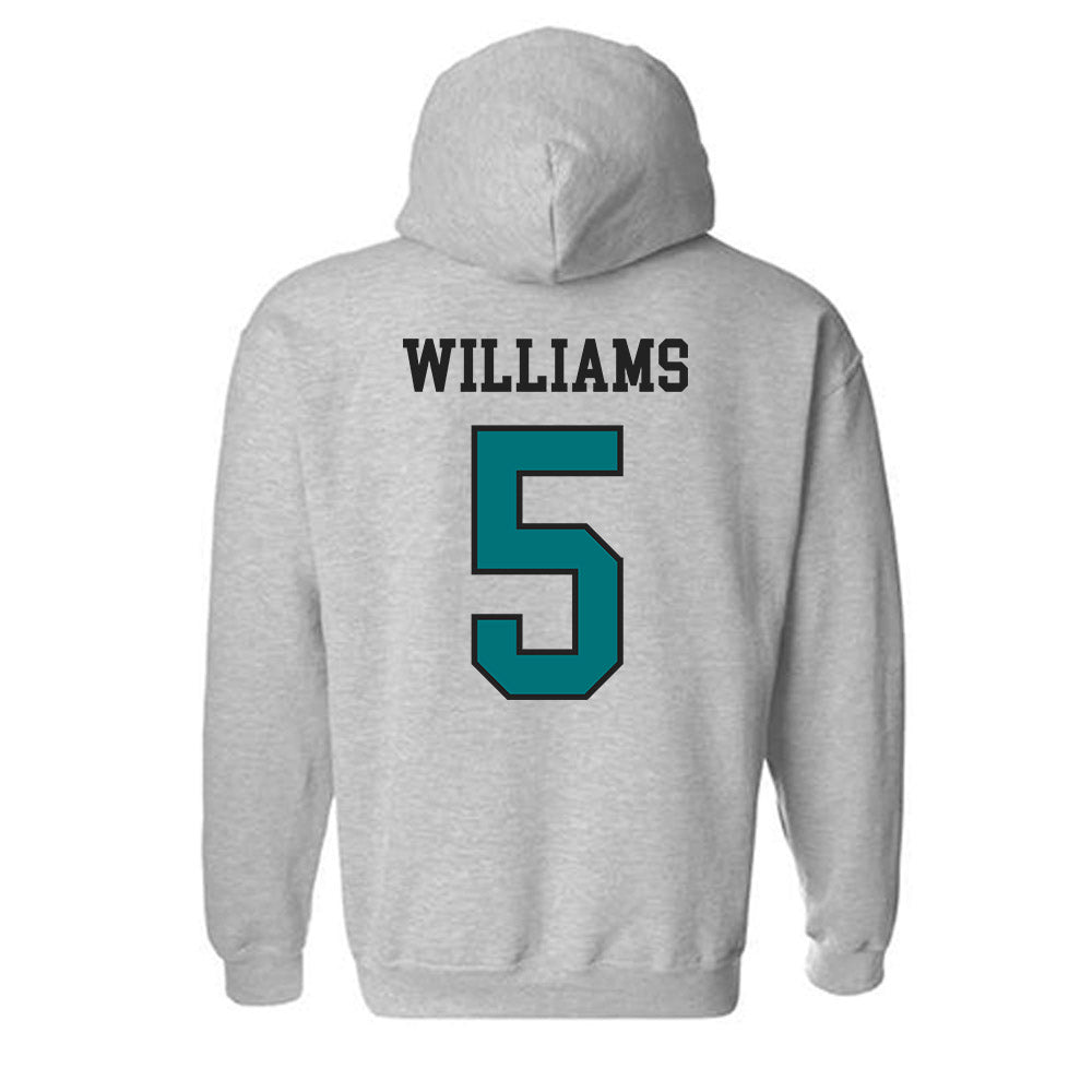 Coastal Carolina - NCAA Women's Basketball : Kristin Williams - Classic Fashion Shersey Hooded Sweatshirt-1